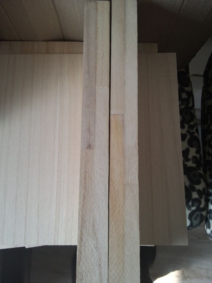 Paulownia finger joint groove drawer panel for drawer sides