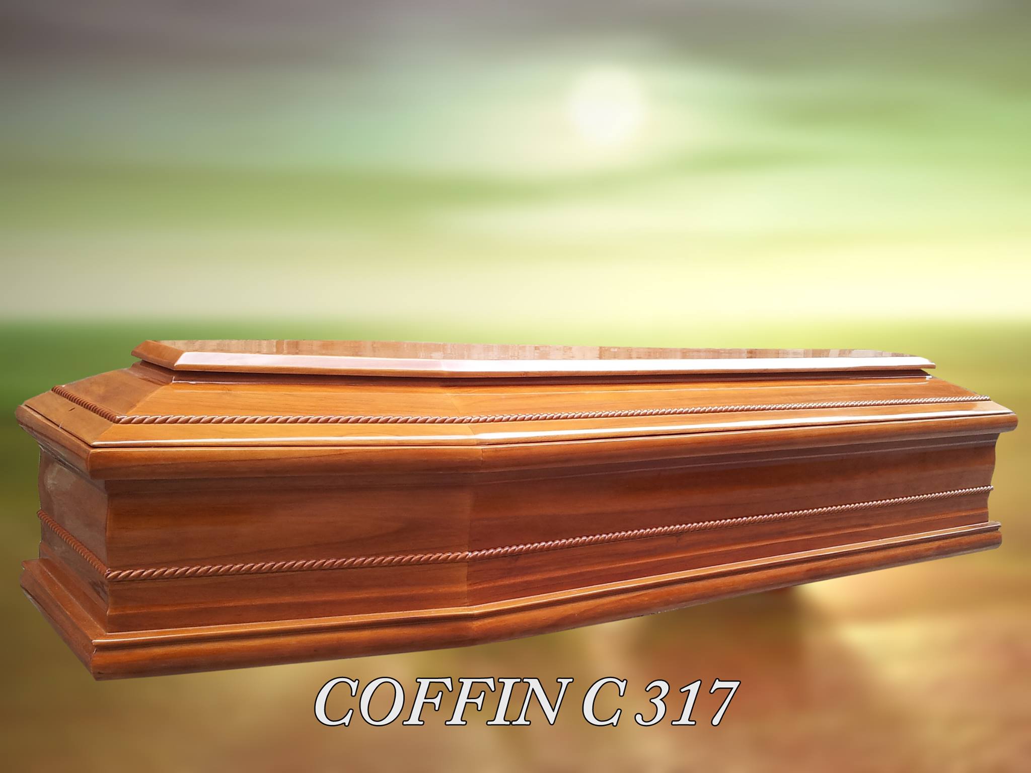funeral supplies Euro Style Wood Coffin