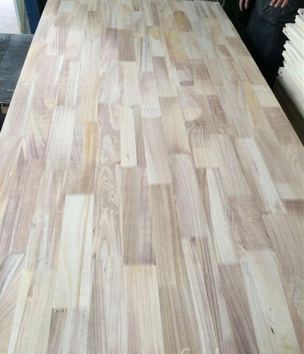 paulownia  finger joint board used for blockboard