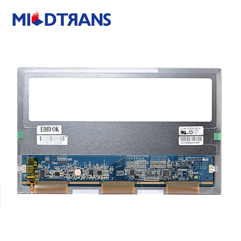 10.2 inç 1024 * 600 Mat 30 Pins LVDS CLAA102NA1BCN Dizüstü Bilgisayar Ekranı
