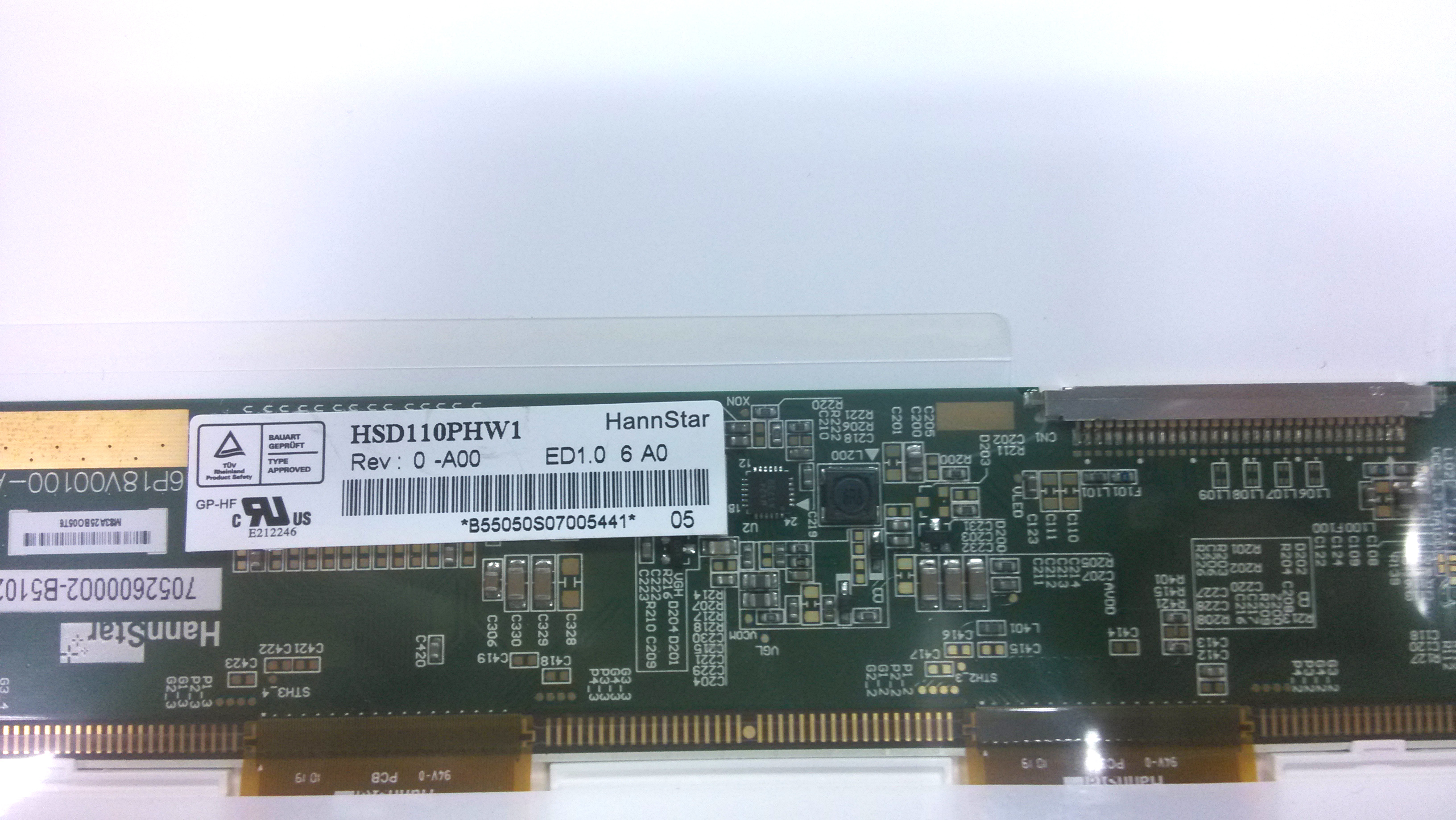 11,0 polegada 1366 * 768 Matte grosso 30 Pins LVDS HSD110PHW1-A00 Laptoto