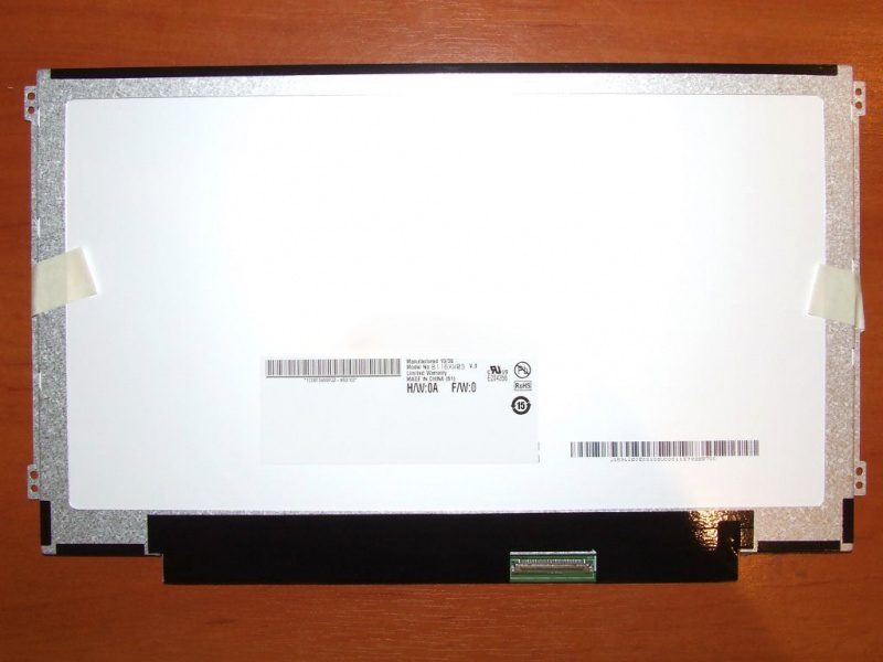 11.6 "AUO WLED notebook tela LED backlight B116XW03 V0 1366 × 768 cd / m2 a 200 C / R 500: 1