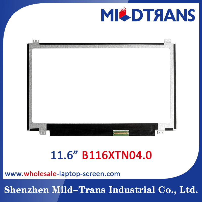 11.6 "AUO WLED notebook backlight computador TFT LCD B116XTN04.0 1366 × 768 cd / m2 a 200 C / R 400: 1