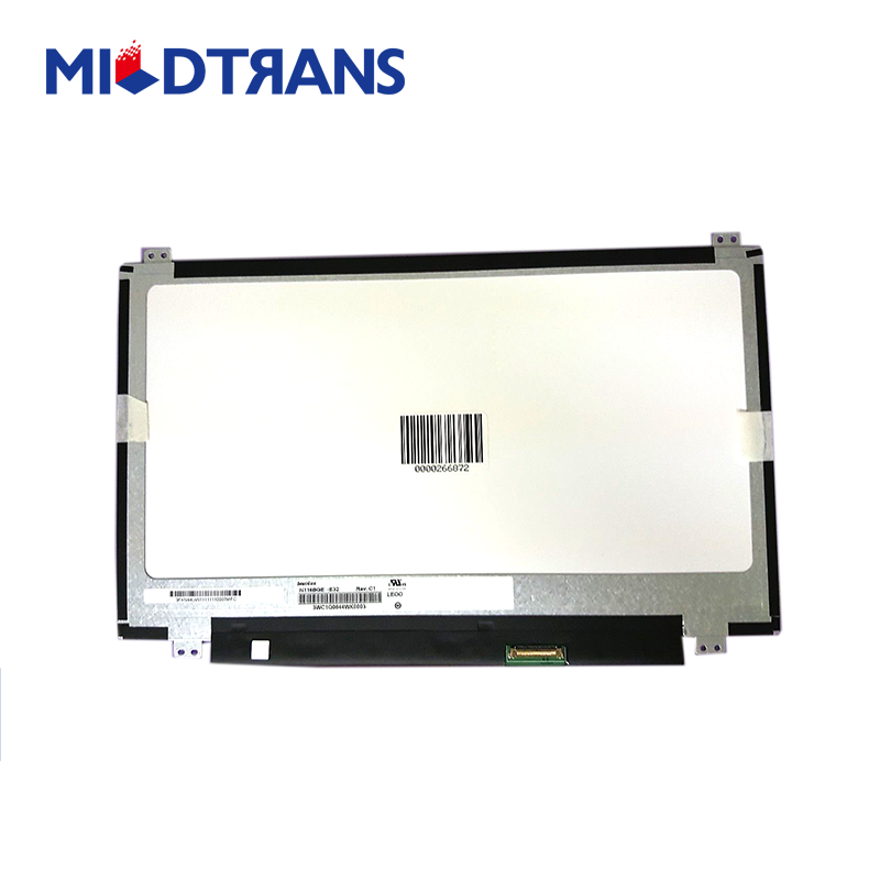11.6英寸1366 * 768哑光厚30引脚EDP N116BGE-E32笔记本电脑屏幕