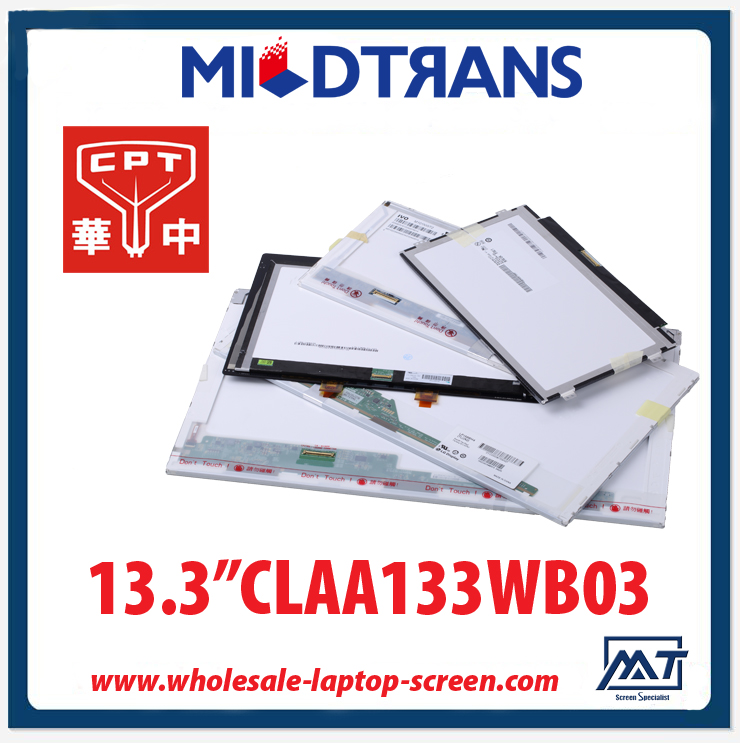 13.3 "CPT WLED notebook backlight CLAA133WB01A TFT LCD 1366 × 768 cd / m2 a 200 C / R 600: 1
