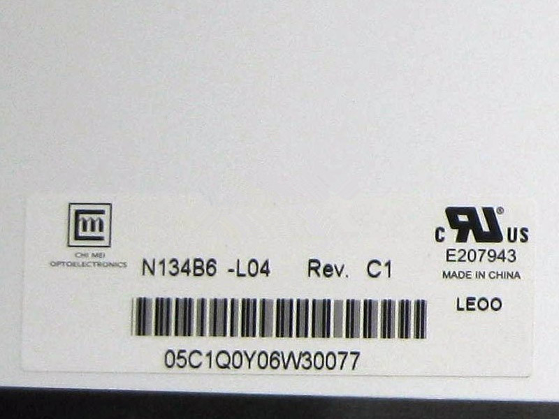 13.4 Inch 1366*768 CMO Glossy Thick 40 Pins LVDS N134B6-L04 Laptop Screen