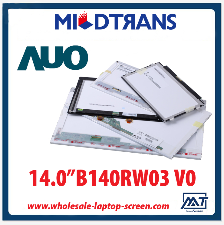 14.0 "AUO WLED notebook tela LED backlight B140RW03 V0 1600 × 900 cd / m2 a 200 C / R 400: 1