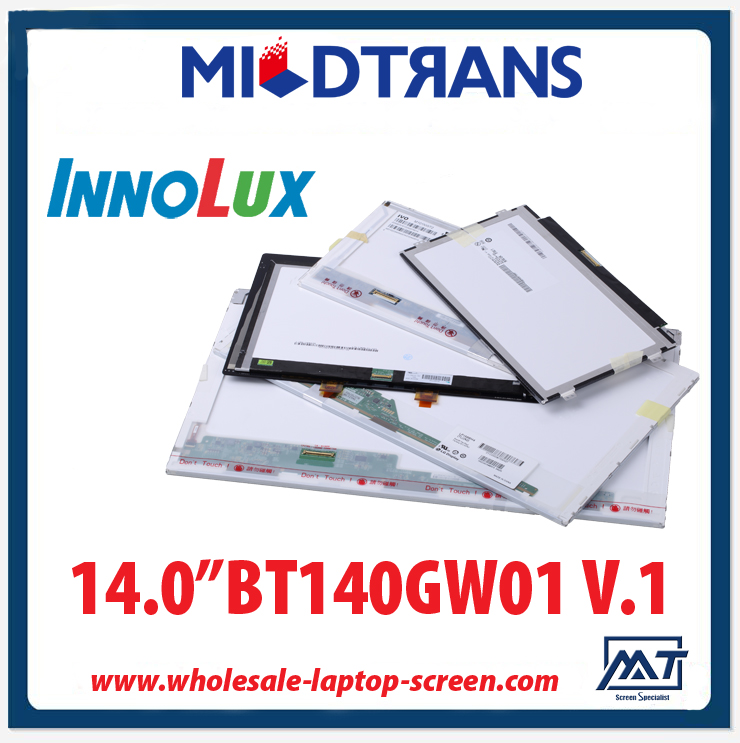 14.0 "Innolux لWLED دفتر الإضاءة الخلفية LED لوحة الكمبيوتر BT140GW01 V.1 1366 × 768 CD / M2 C / R