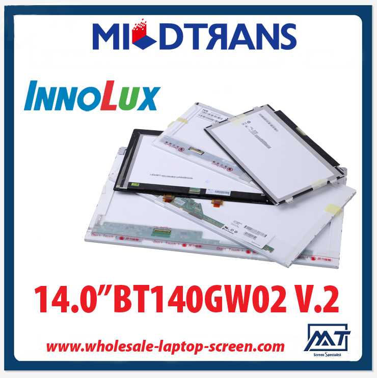 14.0 "LED Innolux computador de tela notebook backlight BT140GW02 V.2 1366 × 768 cd / m2 C / R WLED