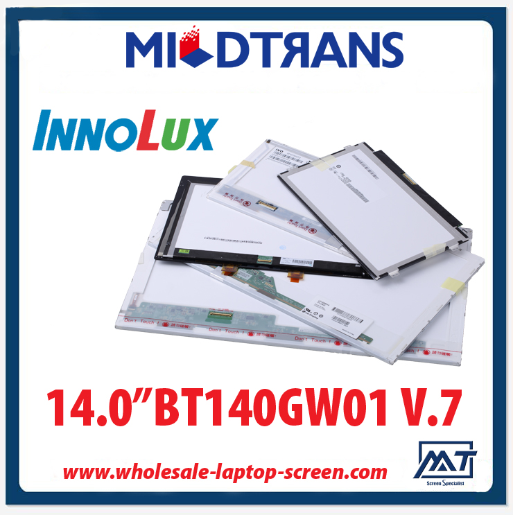 14.0 "Innolux WLED computador notebook backlight TFT LCD BT140GW01 V.7 1366 × 768 cd / m2 a 200 C / R 600: 1