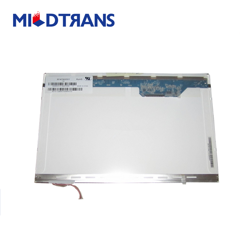 14.1 بوصة 1280 * 800 سميكة لامعة 30 دبابيس LVDS M141NWW1-001 شاشة كمبيوتر محمول