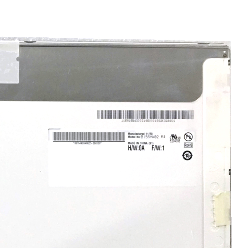 15.6 "1920 * 1080 Glare 40 Pin LVDS Grosso B156HW02 V.5 Tela do laptop