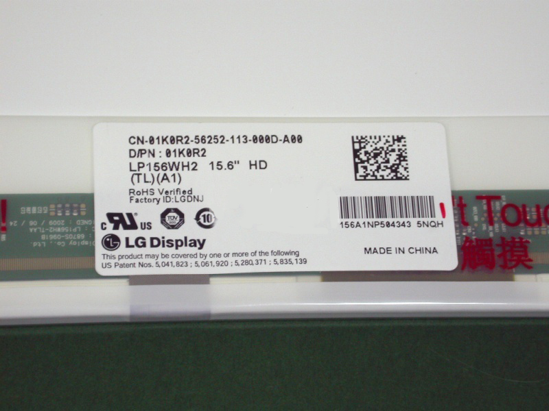 15.6" LG Display WLED backlight notebook pc LED panel LP156WH2-TLA1 1366×768 cd/m2 220 C/R 500:1