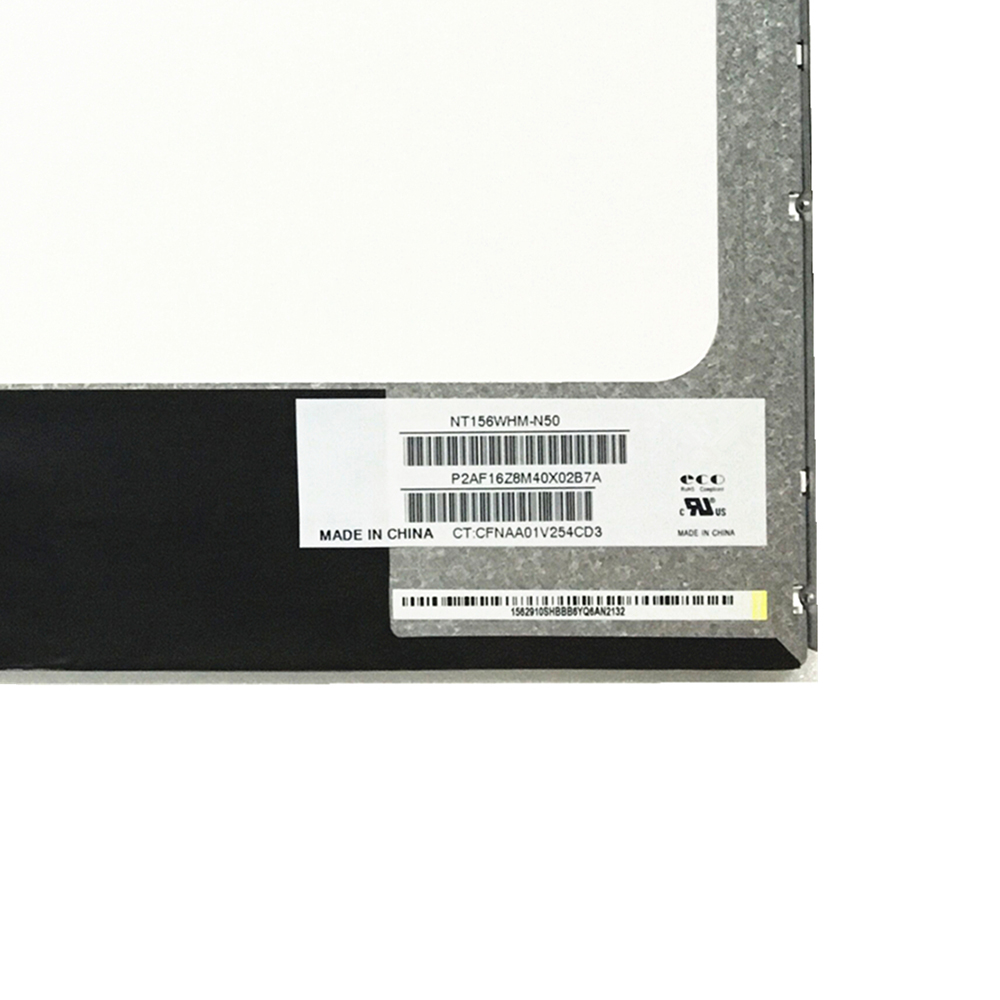 15.6 inç 1366 * 768 Parlama Kalın 40 Pin LVDS NT156WHM-N50 Dizüstü Bilgisayar Ekranı