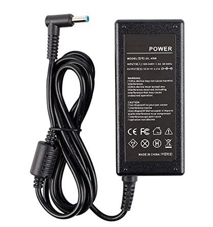 19.5 فولت 2.31a 45 واط شاحن محمول ac ل hp 741727-001 740015-003 hstnn-da40 محول الأزرق تلميح 4.5 × 3 ملليمتر مع الكمبيوتر المحمول الكمبيوتر الطاقة سلك الطاقة سلك التقييم مصدر
