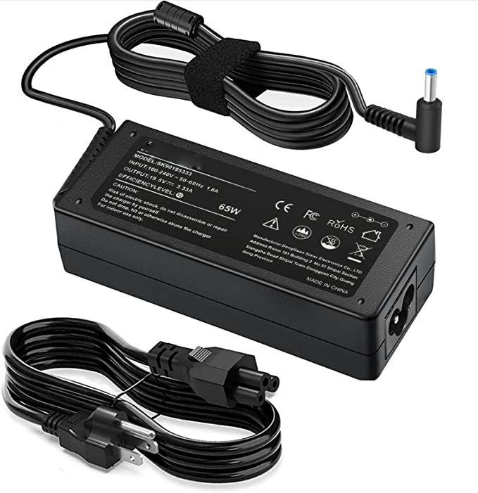 19.5V 3.33A 65W адаптер переменного адаптера переменного тока для HP 15-F009WM 15-F023WM 15-F039WM 15-F059WM 15-G073NR F9H92UA 15-G074NR ноутбук 4,5 / 3 мм питания с шнуром
