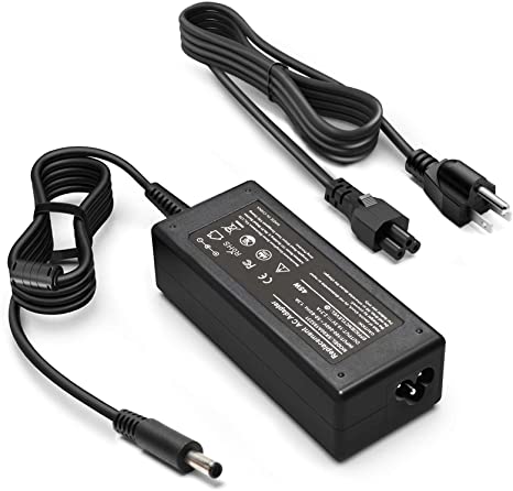 45W 19.5V 2.31A Adaptateur secteur Chargeur d'ordinateur portable pour Dell Inspiron 11 13 14 17 15 3000 5000 7000 Série Inspiron 3147 3168 5378 7348 7352 7353 7378 3558 3567 5555 5559 7558 5755 5759 Cordon d'alimentation