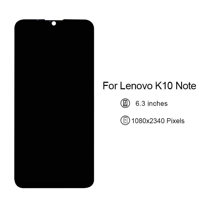 6.3 Inch Black Phone Lcd Touch Screen For Lenovo K10 Note Lcd Display Digitizer Assembly