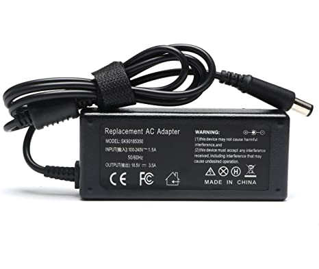 Adaptador de CA / CC del cargador de la computadora portátil 65W para HP Pavilion G4 G6 G7 M6;EliteBook 2540P 2560P 2570P 2730P 2740P 2760P 6930P 8440P 8460P REVOLVE 810, 820-G1, 820-G2, 840-G1, 840-G2, 850-G1, 850-G2 FOLIO 9470M
