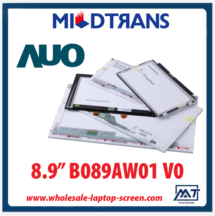 8.9 "AUO WLED arka aydınlatma dizüstü TFT LCD B089AW01 V0 1024 × 600 cd / m2 180 ° C / R 300: 1
