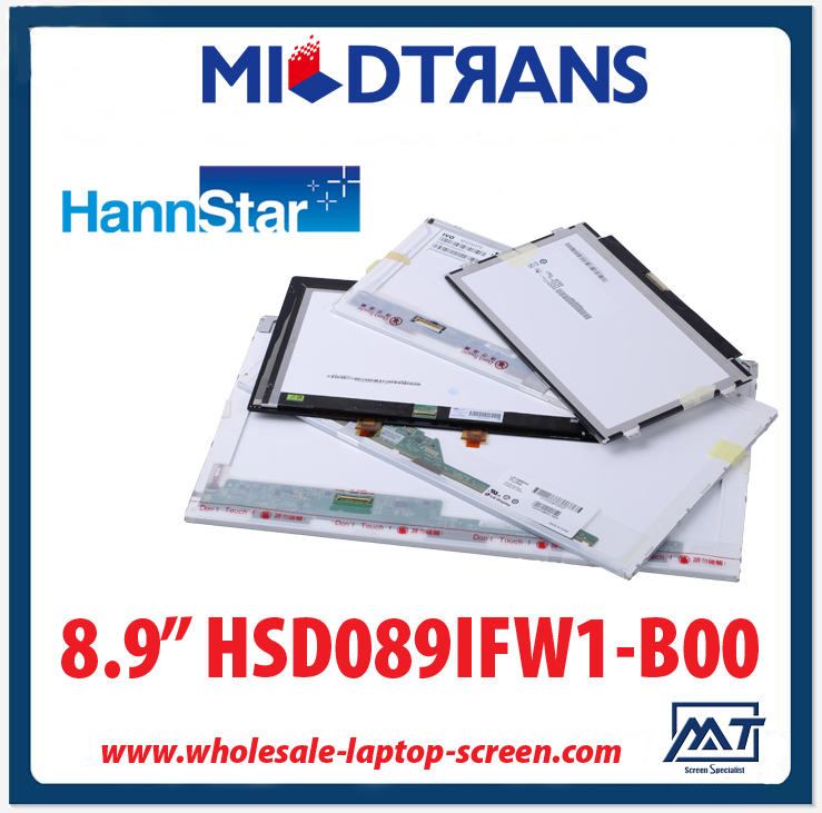 8.9 "HannStar WLED arka aydınlatma dizüstü LED ekran HSD089IFW1-B00 1024 × 600 cd / m2 220 ° C / R 500: 1