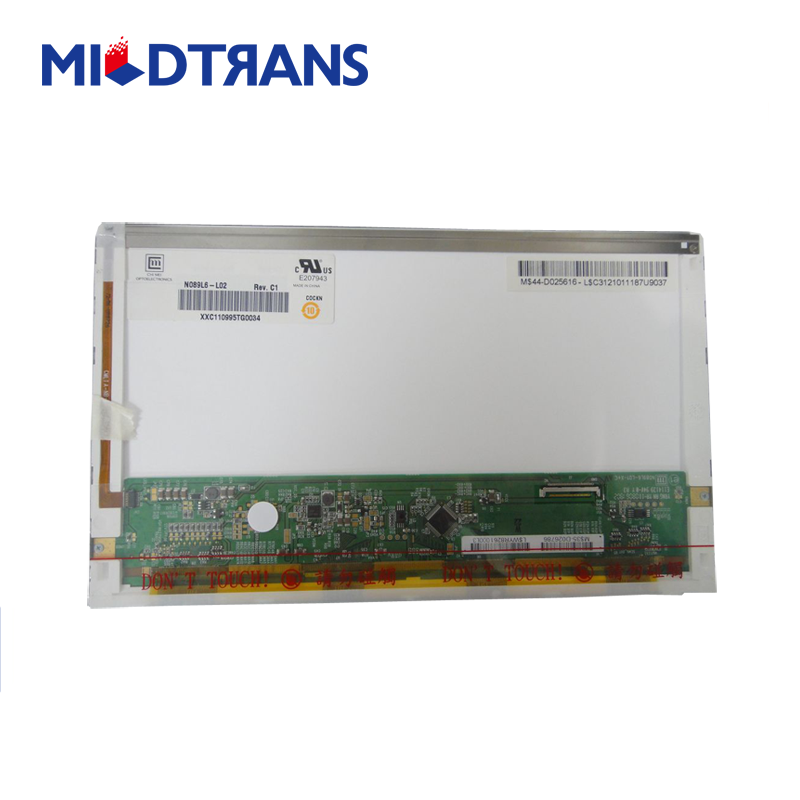 8.9 "Innolux WLED arka aydınlatma dizüstü kişisel bilgisayar LED panel N089L6-L02 Rev.C2 1024 × 600 cd / m2 200 ° C / R 400: 1