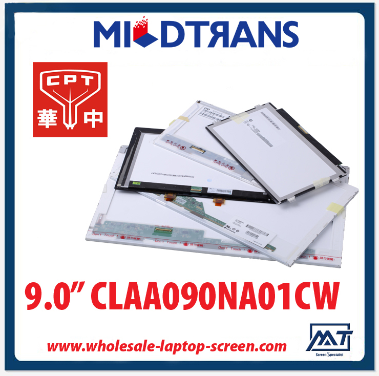 1: 9.0 "CPT WLED arka aydınlatma dizüstü kişisel bilgisayar 1024 × 600 cd / m2 300 ° C / R 500 ekran LED CLAA090NA01CW