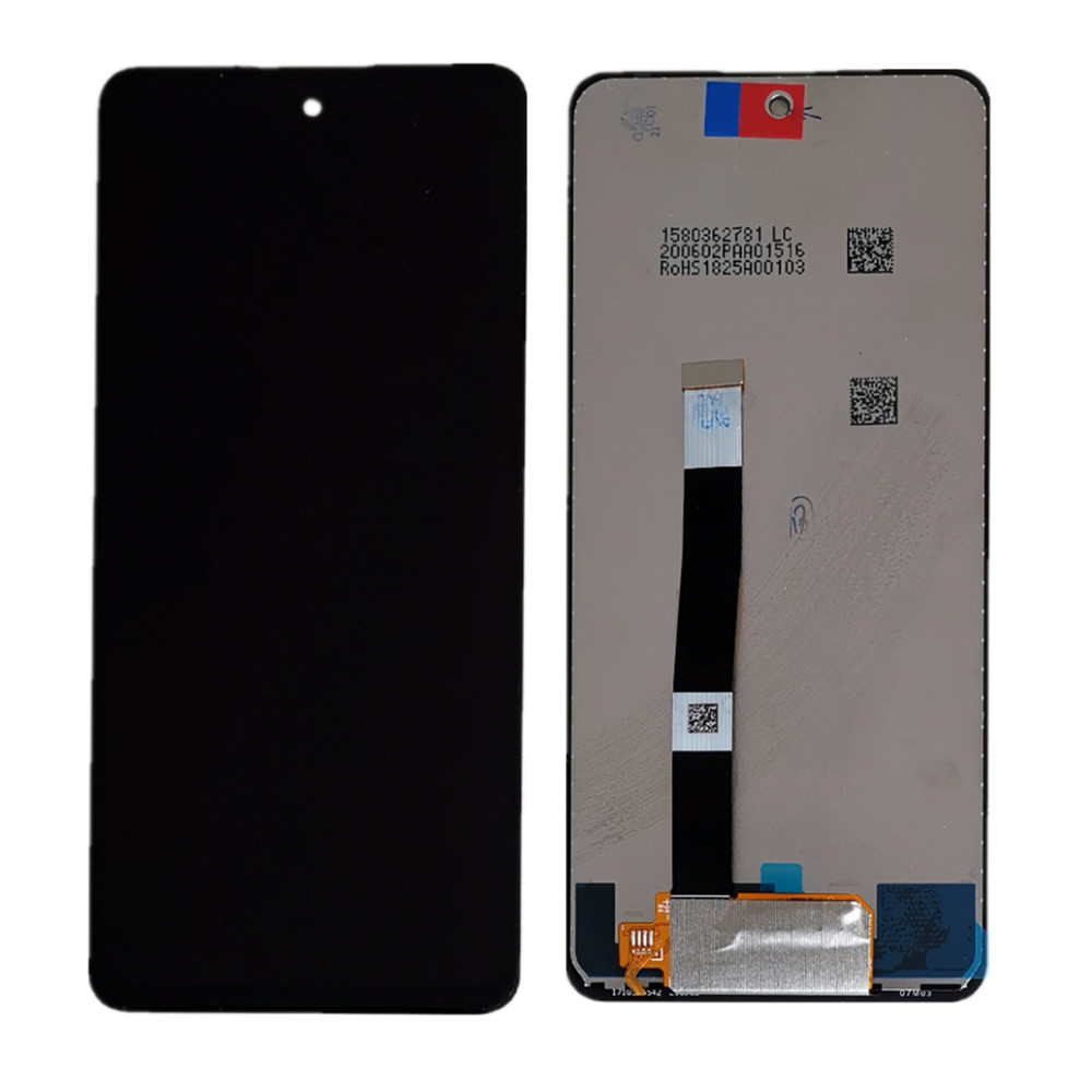 ASSEMBLAGE D'ÉCRAN ÉTÉRIEUR LCD LCD PHOTO PÉRIODE D'UTILISATEUR AVEC CADRE POUR LG Q92 LCD NOIR