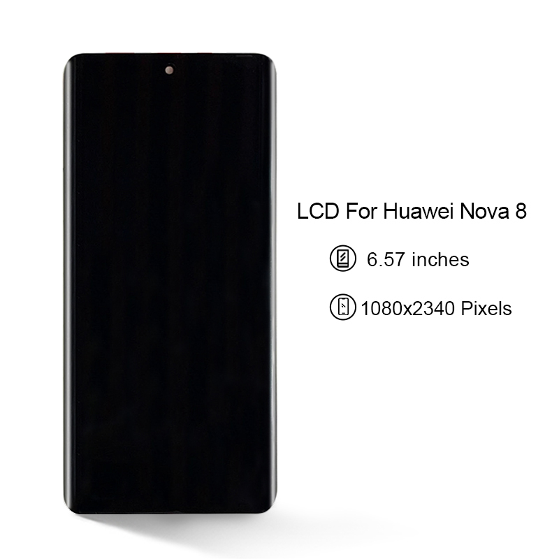 Için Huawei Nova 8 Cep Telefonu LCD Ekran Dokunmatik Ekran Digitizer Meclisi Siyah