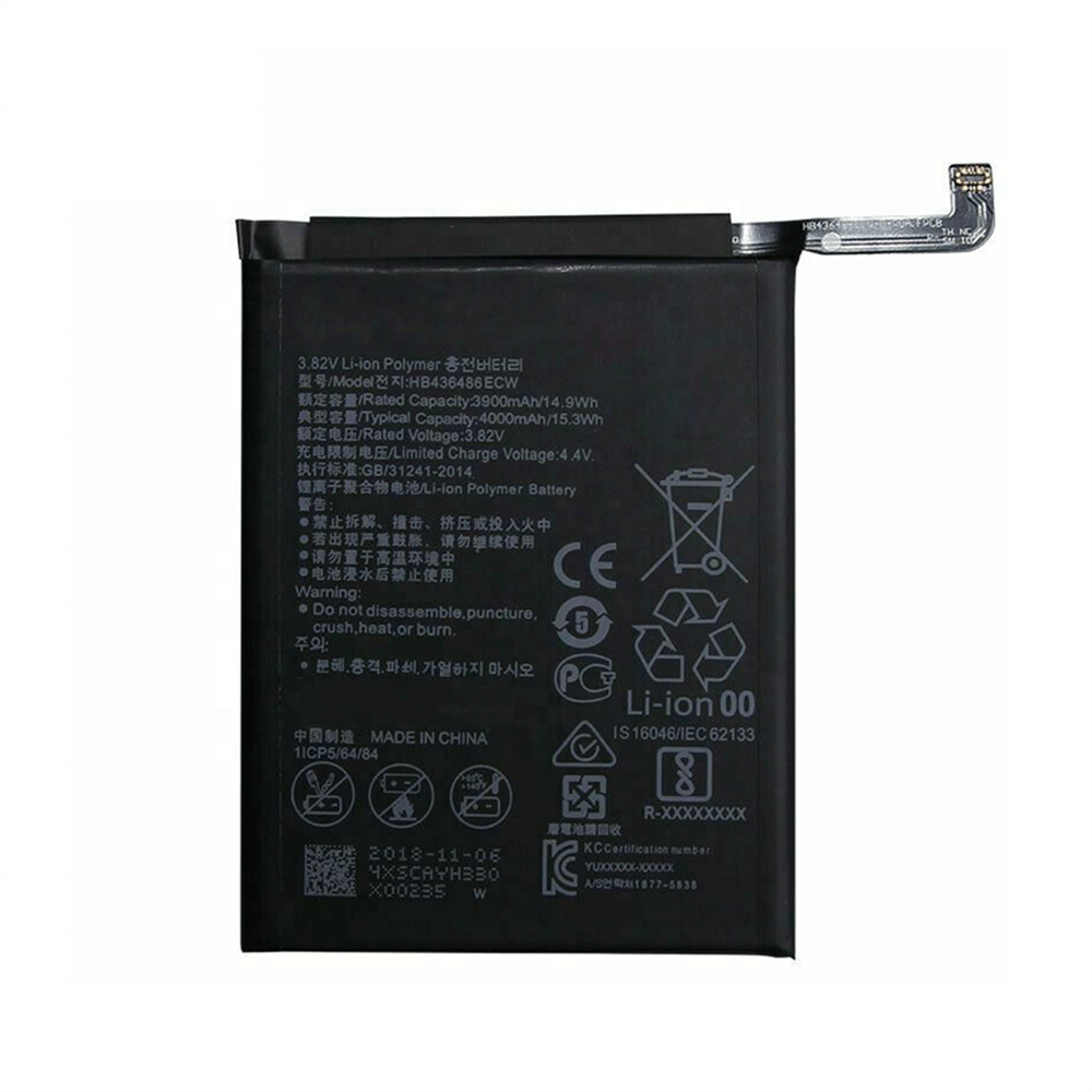 Para Huawei P20 Pro Teléfono Móvil Batería Pieza de Reemplazo 3.8V 4000mAh HB436486ECW
