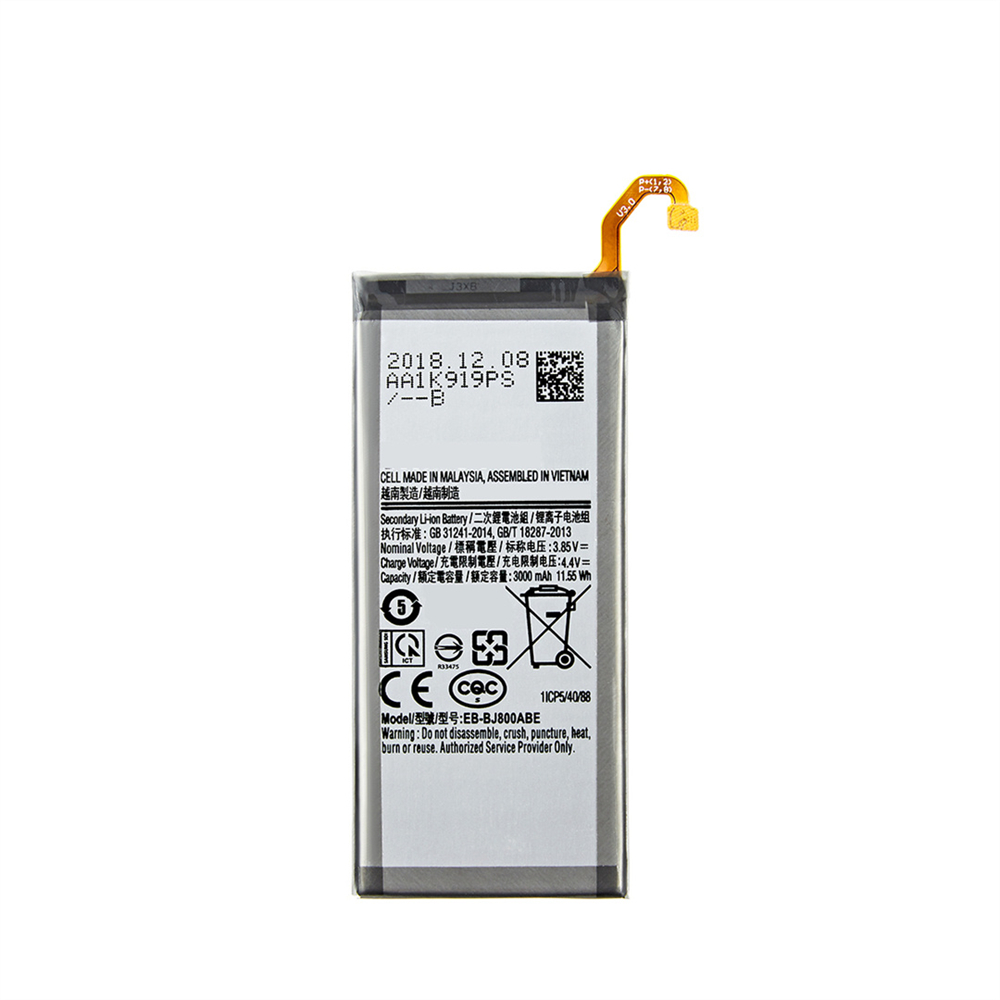 适用于三星Galaxy J8新电池更换EB-BJ800abe 3000mah 3.85V电池