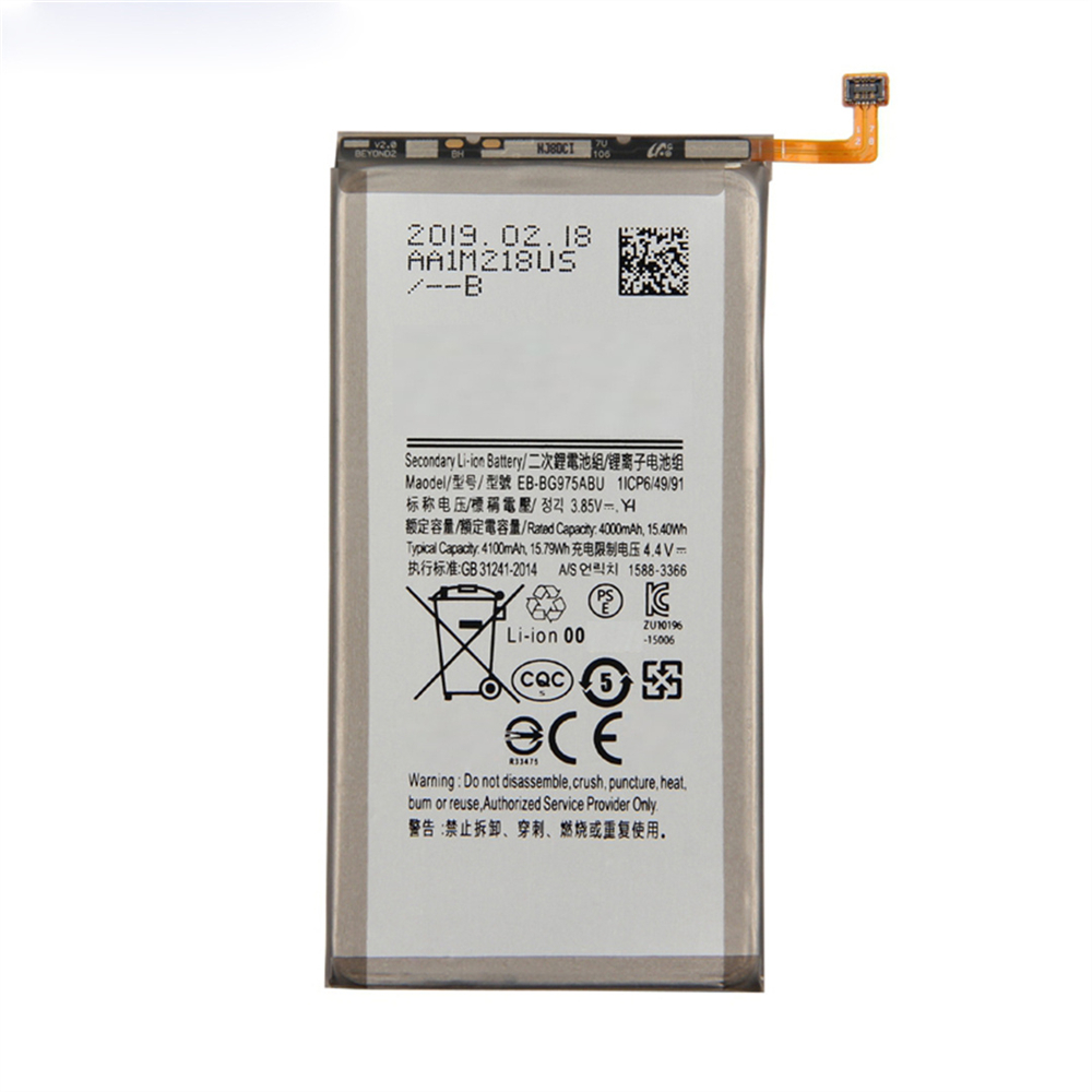 삼성 갤럭시 S10 Plus G975 리튬 이온 배터리 EB-BG975ABU 4100mAH 교체 전화 배터리