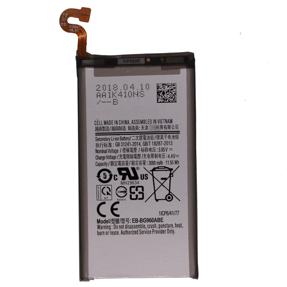适用于三星Galaxy S9 G960手机电池替换部分3.85V 3000MAH EB-BG960ABE