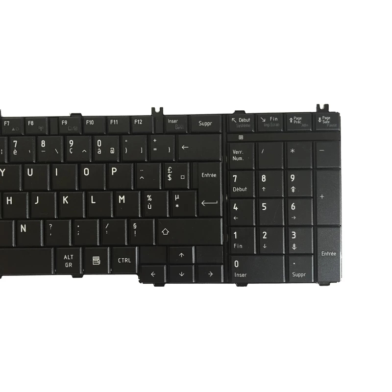 لوحة المفاتيح الفرنسية ل Toshiba Satellite C650 C655 C655D C655D C670 L650 L655 L670 L675 L750 L755 L755D أسود Laptop Fr Keyboard
