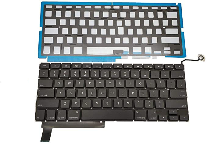 Keyboard A1286 2009-2012 MB985LL MC986LL MC118LL MC372LL MC373LL MC721LL MC723LL MD318LL MD322LL MD103LL MD104LL Series Laptop Black US Layout