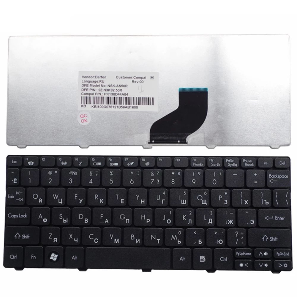 Tastiera per Acer Aspire One D555 D255E D257 AOD257 D260 D270 AOD260 AO521 AO532 AO533 532 532H 521 533 ru russo