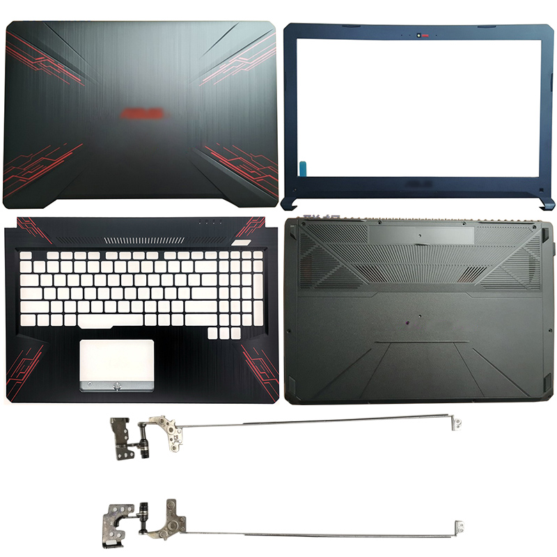 Ordinateur à oreillettes à écran LCD / lunette avant / charnières / de palmartes / en bas pour Asus FX80 FX80G FX80GD FX504 FX504G FX504GD / GE