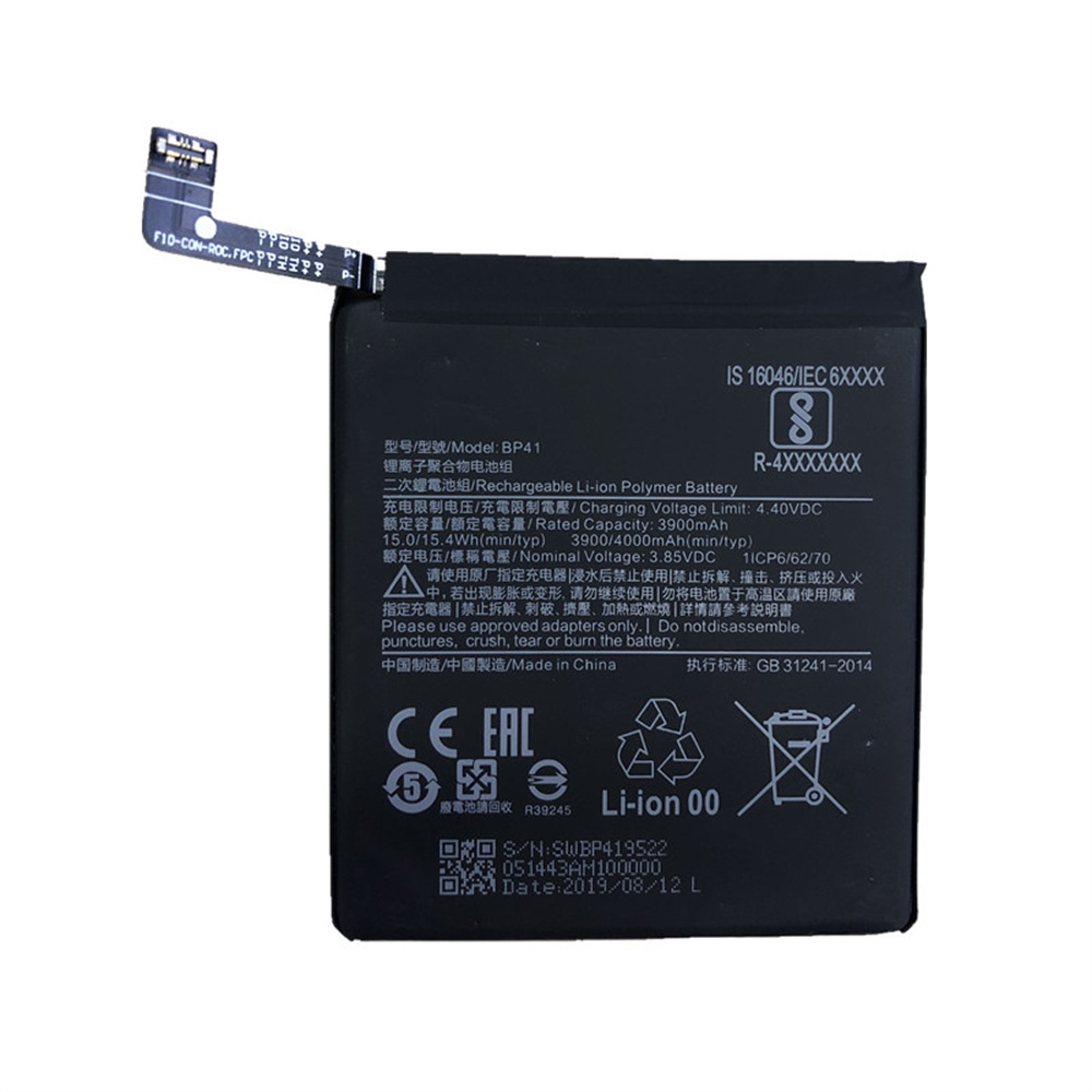 Bateria Li-ion para Xiaomi Redmi Pro BP41 3.85V 4000mAh Substituição da bateria do telefone móvel