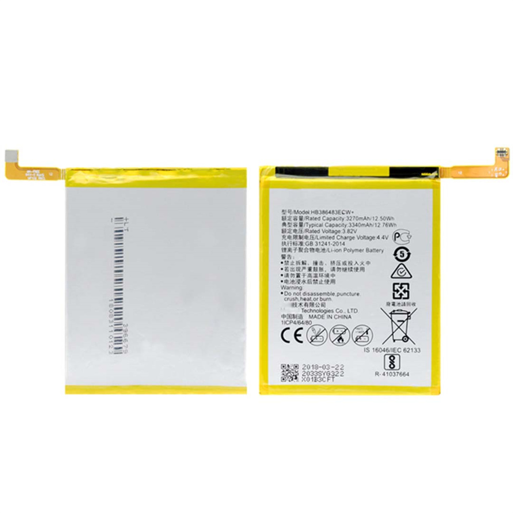 Mobile Phone Battery For Huawei Nova Plus Replacement Hb386483Ecw 3340Mah