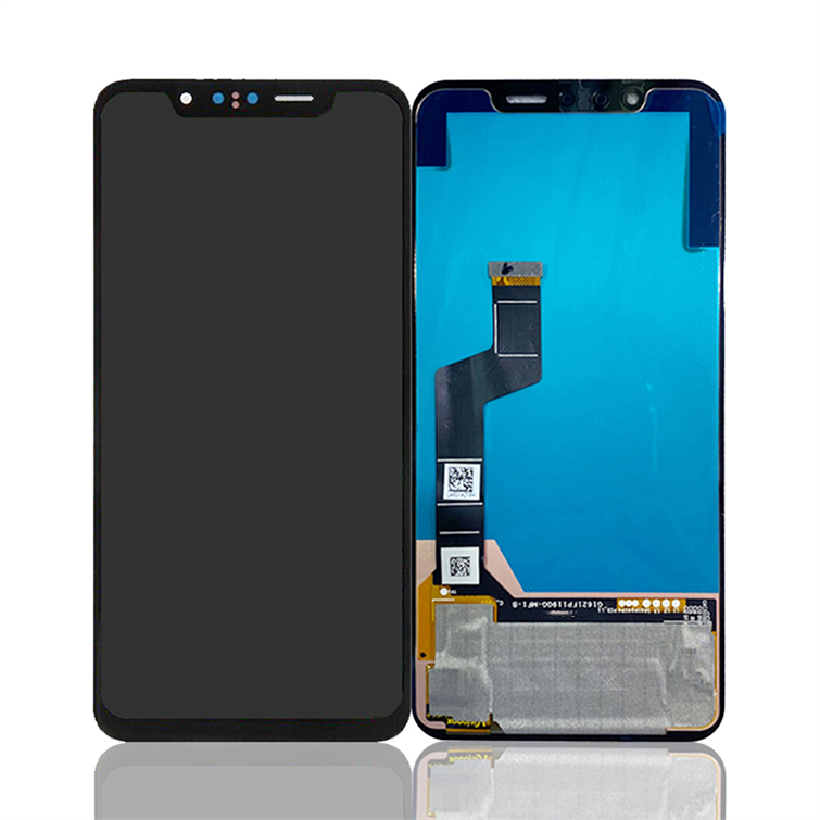 Mobiltelefon-LCD-Anzeige für LG G8S Thinq LCD-Touchscreen-Digitizer-Montage schwarz / weiß
