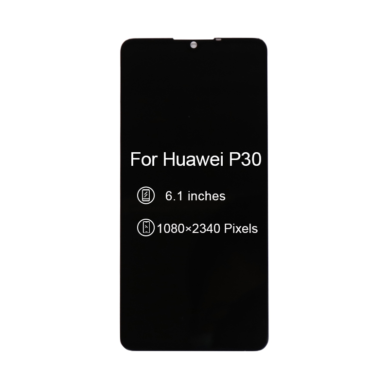 Teléfono móvil LCD Pantalla táctil Montaje digitalizador para Huawei P30 LCD Pantalla 6.1 pulgada Negro