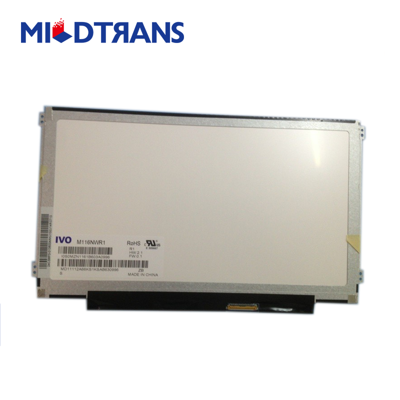 新的11.6“笔记本电脑LCD屏幕Universal for M116NWR1 R1 HD 1366768 LVDS 40pins笔记本电脑屏幕