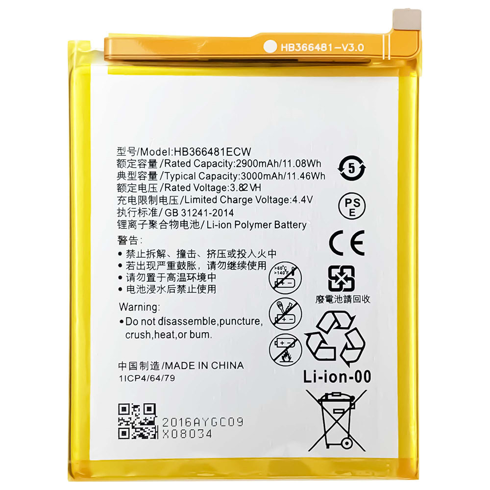 Neue Batteriewechsel für Ehre 5c Honor 7 Lite GT3 2900mAh HB366481ECW Batterie