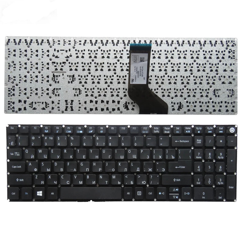 Tastiera per laptop New RU per Acer Aspire E5-523G E5-553 E5-555G E5-553 E5-553G E5-575 E5-553G E5-575 E5-575G E5-575TG E5-523 Russo senza cornice