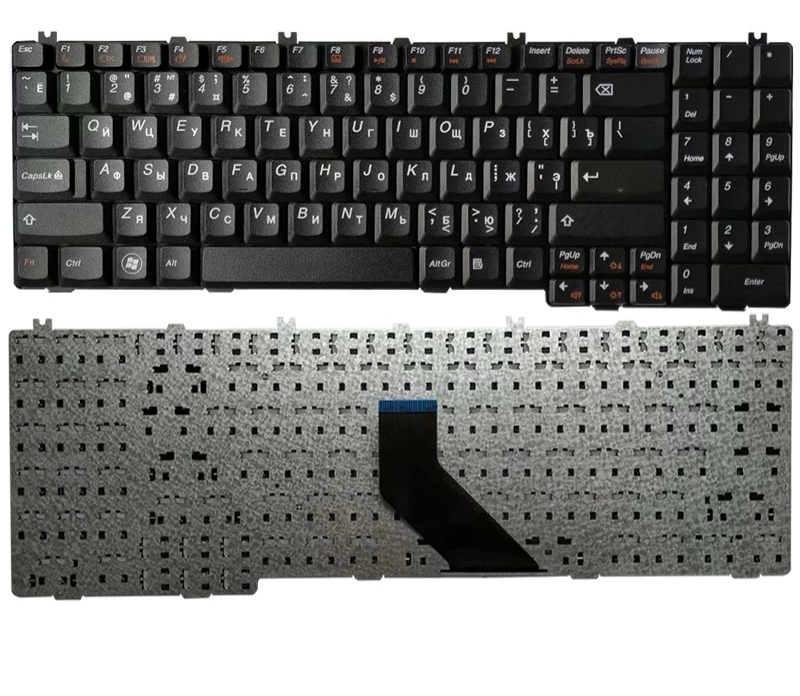 جديد الروسية رو لوحة المفاتيح لينوفو ideapad B550 B560 V560 G550 G550A G550M G550S G550S G555 G555A G555AX LAPTOP الأسود 25-008405