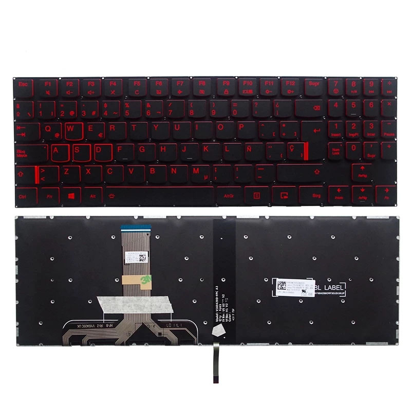 New Spanish Latin Keyboard for Lenovo Legion Y520 Y520-15IKB Y720 Y720-15IKB R720 R720-15IKB 15 15IKB 9Z.NDKBN.D01 LA Backlit