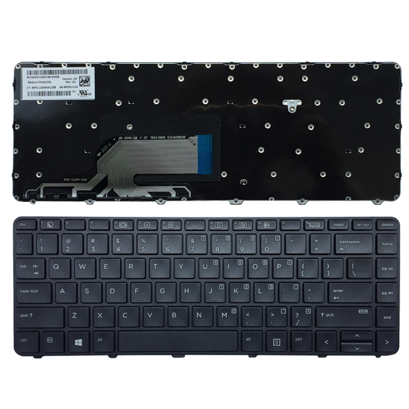 Nuova tastiera per laptop USA per HP Probrook 430 G3 430 G4 440 G3 440 G4 445 G3 640 G2 645 G2 Tastiera nera inglese con telaio