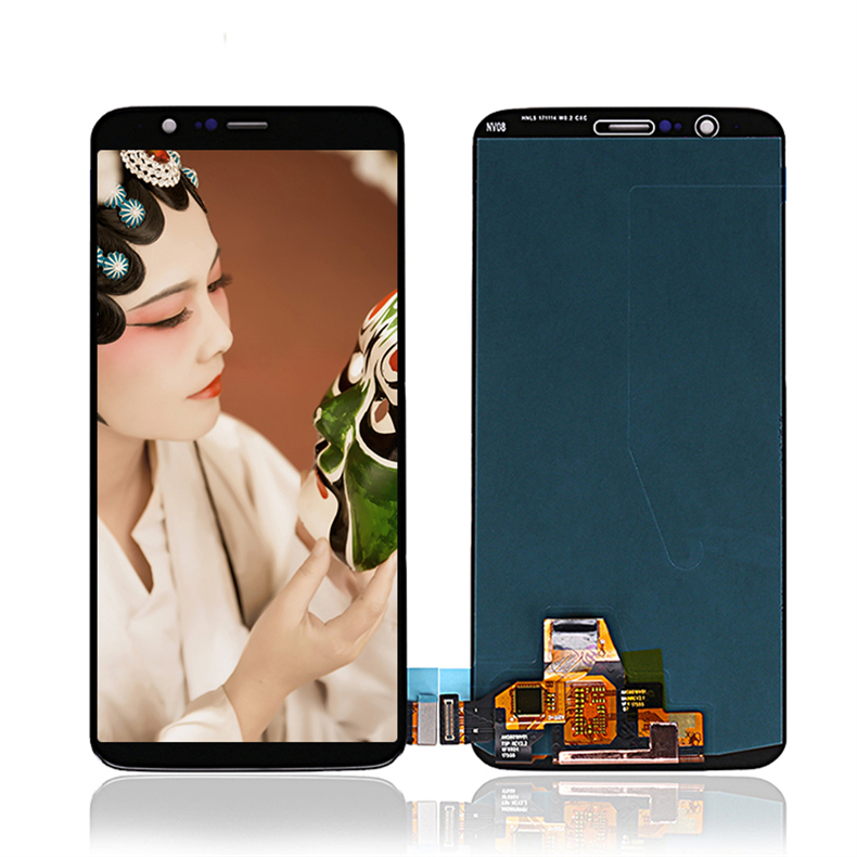 OLED الهاتف المحمول LCD ل oneplus 5T A5010 عرض محول الأرقام الجمعية LCD شاشة تعمل باللمس الأسود