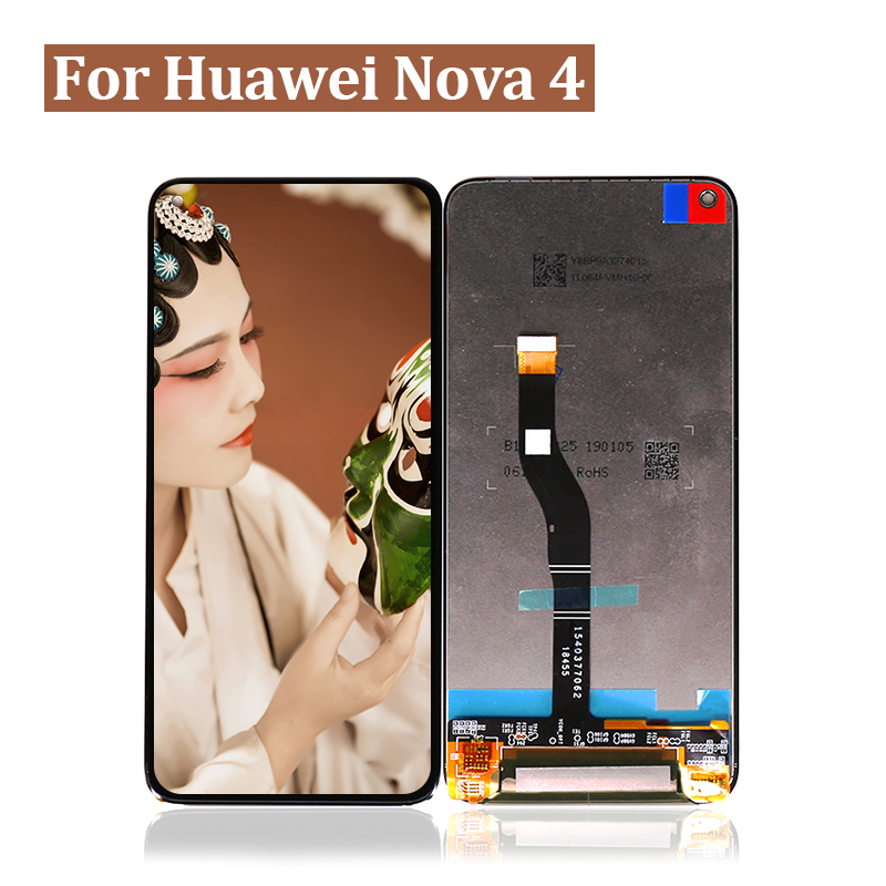 Teléfono para Huawei Nova 4 LCD V20 Pantalla Vista de honor 20 Pantalla LCD Panel táctil Montaje digitalizador