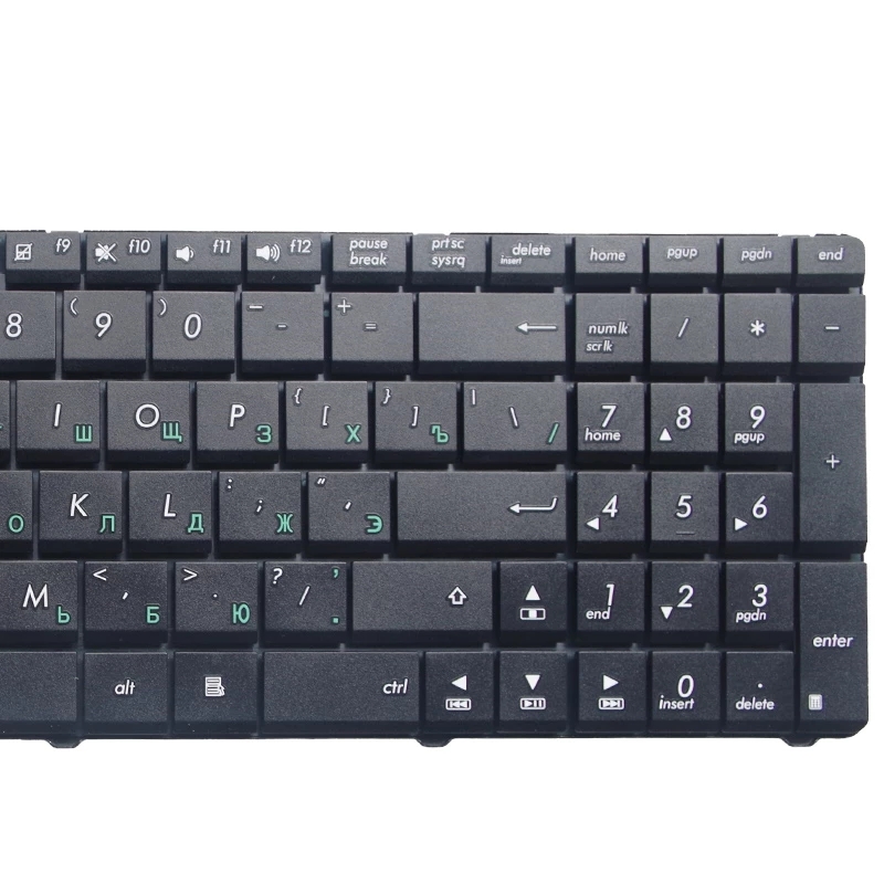 رو أسود جديد ل ASUS G72 X53 X54H K53 A53 A52J K52N G51V G51V G53 N61 N50 N51 N60 U50 K55D G60 F50S U53 لوحة مفاتيح محمول الروسية